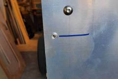 Holes that needed to be filled marked