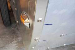 Careful not to attached trim where there was a filled hole