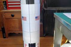 The rocket is getting so tall, I have to set it on the floor to work on it