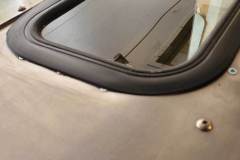 View of the skylight, without caulking