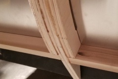 I was also adding the backing places and spacers for elements that needed to be added and then the instulation cut smaller or to fit. These are the spacers for the hatch handle.