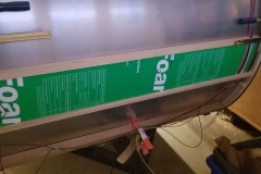 One slice glued... I can move on to the next. With a 24 hour curing time, this is going to be slow going.