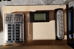 Laying out the position of the fuse panel, load meter and bus bar.