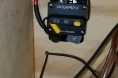 Accessory circuit breaker in tripped state.