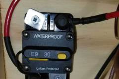 Circuit Breaker, originally mounted on the bulkhead at the front of the trailer
