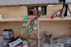 All wire run and labelled for connection to fuse panel