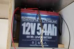 Battery is a perfect fit in the sleeping compartment