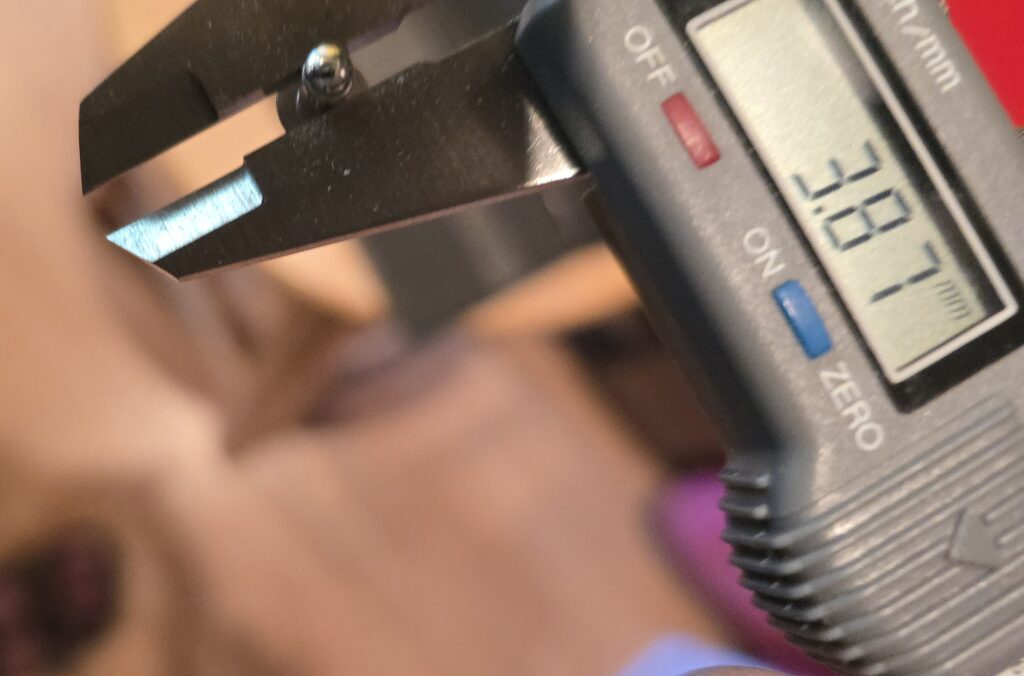 Diameter of the Pop Rivet in mm